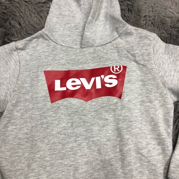 Levi’s | Boy's Hoodie | Grey and Red - Picture 2 of 3